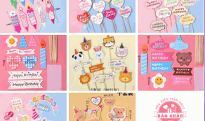 Cắm Giấy Trang Trí Bánh Sinh Nhật – Phụ Kiện Bánh Kem Giá Rẻ, Dễ Dùng, Tạo Hiệu Ứng Trang Trí Đẹp Mắt