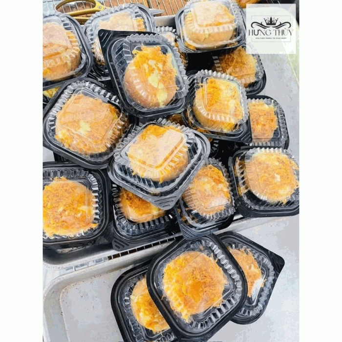 50 Hộp Nhựa Đế Đen HT12 - Hộp đựng rau câu - Hộp đựng xôi chè