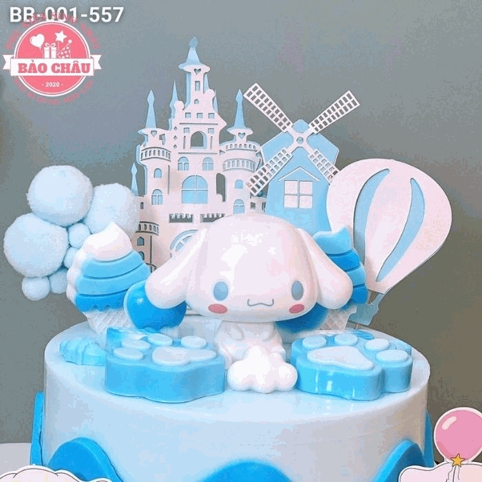 Mô hình cinnamoroll siêu dễ thương trang trí bánh kem cho bé - phụ kiện sinh nhật