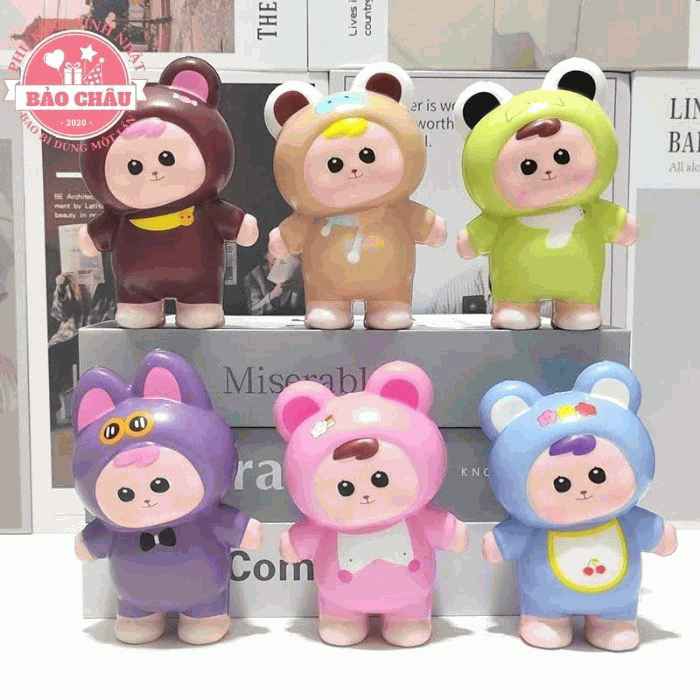 RẺ VÔ ĐỊCH - Tượng BaBy Three Decor Bánh Kem - Trang trí bánh sinh nhật, bánh kem ( Mẫu Ngẫu Nhiên )