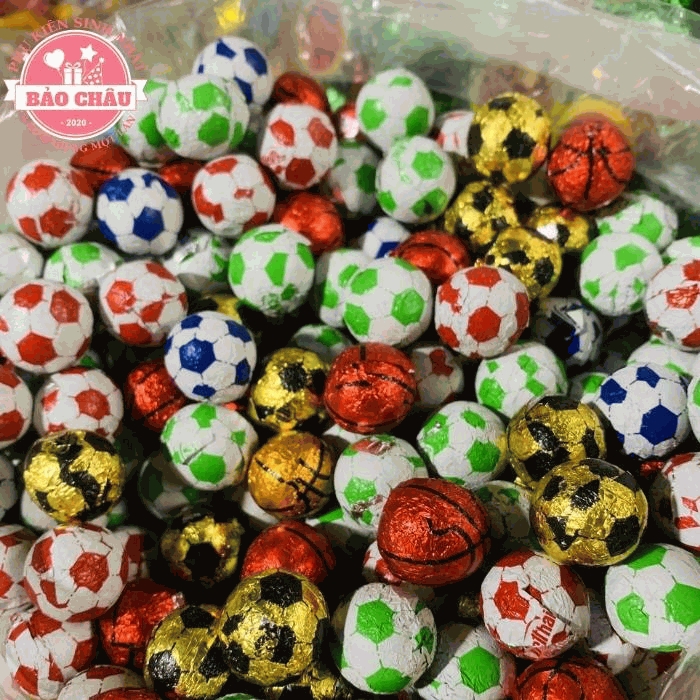 1KG Kẹo Trái Banh Socola cho mấy bé trang trí bánh kem , bánh sinh nhật