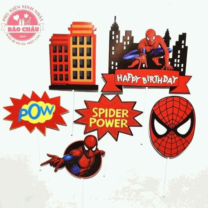 Cắm giấy siêu nhân đủ mẫu - Top Cắm Trang Trí Bánh Kem
