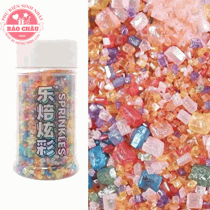 Kẹo Thạch Anh 100G - Kẹo Đường Để Trang Trí Bánh Kem