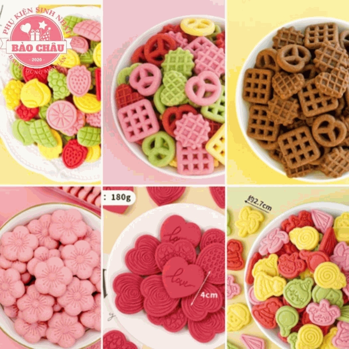 Bánh Quy Trang Trí Bánh Sinh Nhật, Cupcake ( (180g - 200g) – Đẹp Mắt, Thơm Ngon