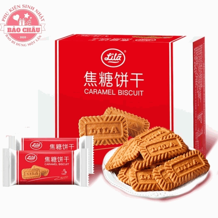 Bánh Quy LOTUS vị CAREMEN trang trí bánh kem cực đẹp ( Túi 152g )