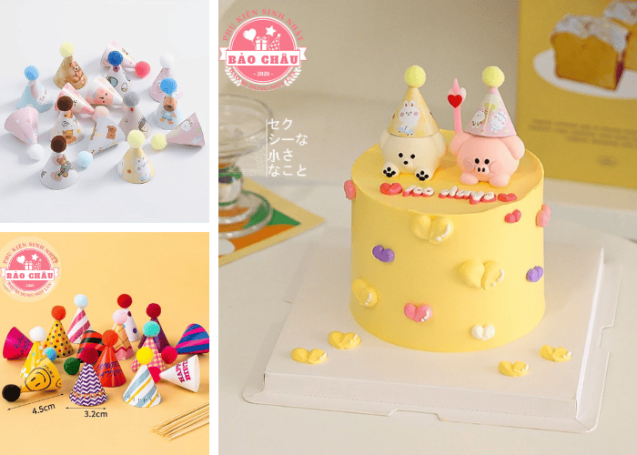 Tổng Hợp Các Mẫu Nón Bánh Kem Dễ Thương Cho Tiệc Sinh Nhật Bé Trai, Bé Gái