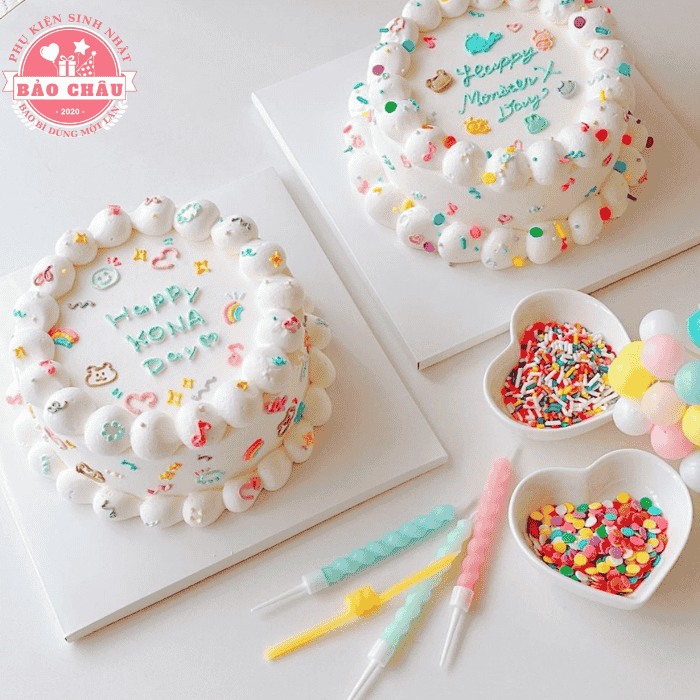 Cách Phối Hợp Kẹo Bi Đường (Cốm) Và Kem Tạo Hiệu Ứng Đẹp Mắt