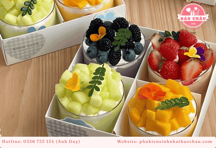 Phụ Kiện Hoa Lá Cây & Kẹo Dẻo – Combo Decor Bánh Kem Linh Hoạt Quanh Năm