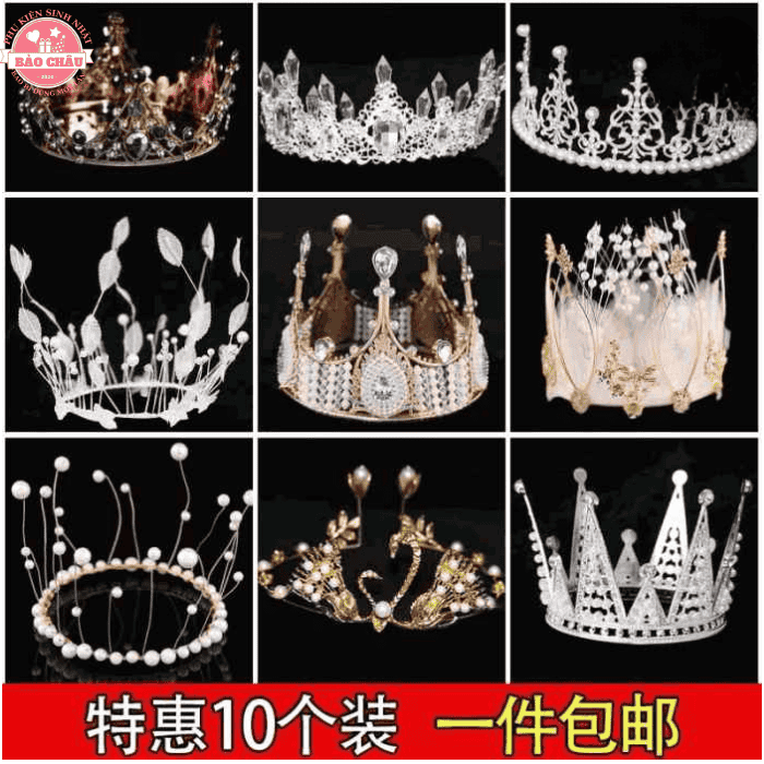 Vương Miện Trang Trí Bánh Sinh Nhật – Phụ Kiện Tạo Điểm Nhấn Sang Trọng Cho Mọi Bữa Tiệc