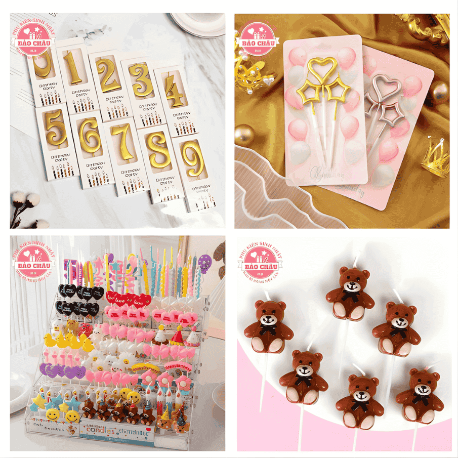 Bí Quyết Chọn Và Phối Hợp Nến, Tượng Trang Trí Cho Bánh Kem Đẹp Mắt