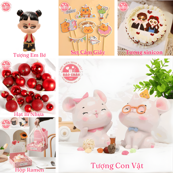 Dịch Vụ Giao Phụ Kiện Trang Trí Bánh Kem TPHCM, Biên Hòa Uy Tín