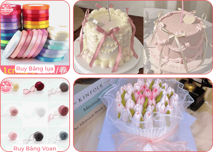 Hướng Dẫn Trang Trí Bánh Kem Bằng Ruy Băng Đơn Giản Tại Nhà